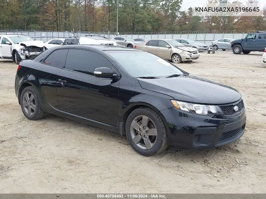 2010 Kia Forte Koup Ex VIN: KNAFU6A2XA5196645 Lot: 40786493