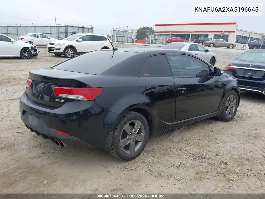 2010 Kia Forte Koup Ex VIN: KNAFU6A2XA5196645 Lot: 40786493