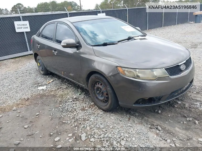 2010 Kia Forte Ex VIN: KNAFU4A23A5196846 Lot: 40794830