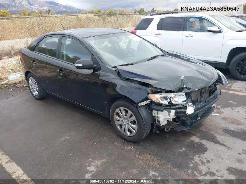 2010 Kia Forte Ex VIN: KNAFU4A23A5850647 Lot: 40813782