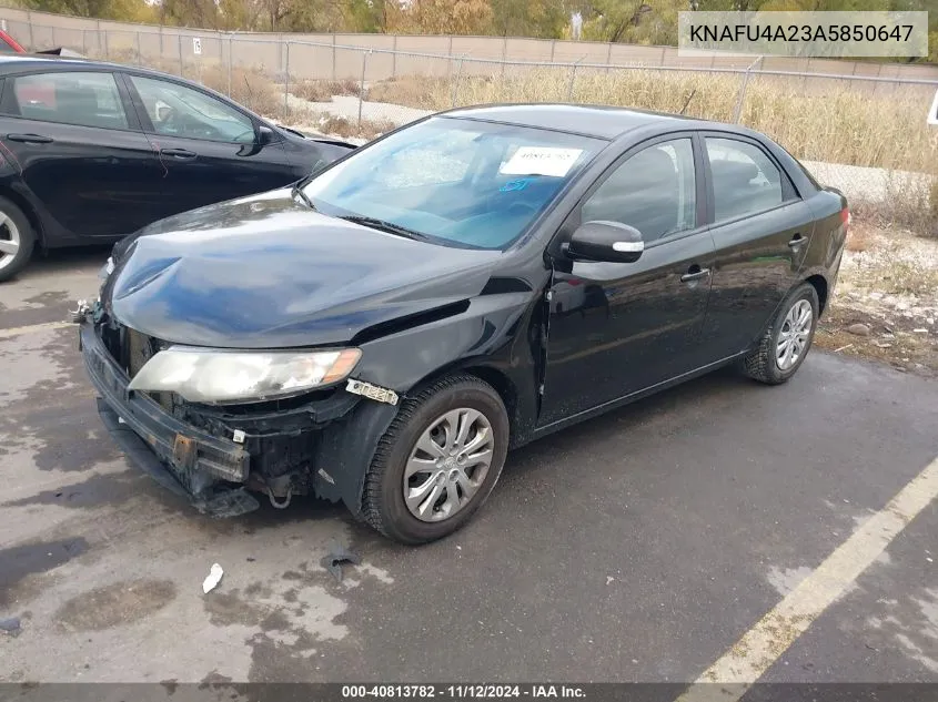 2010 Kia Forte Ex VIN: KNAFU4A23A5850647 Lot: 40813782