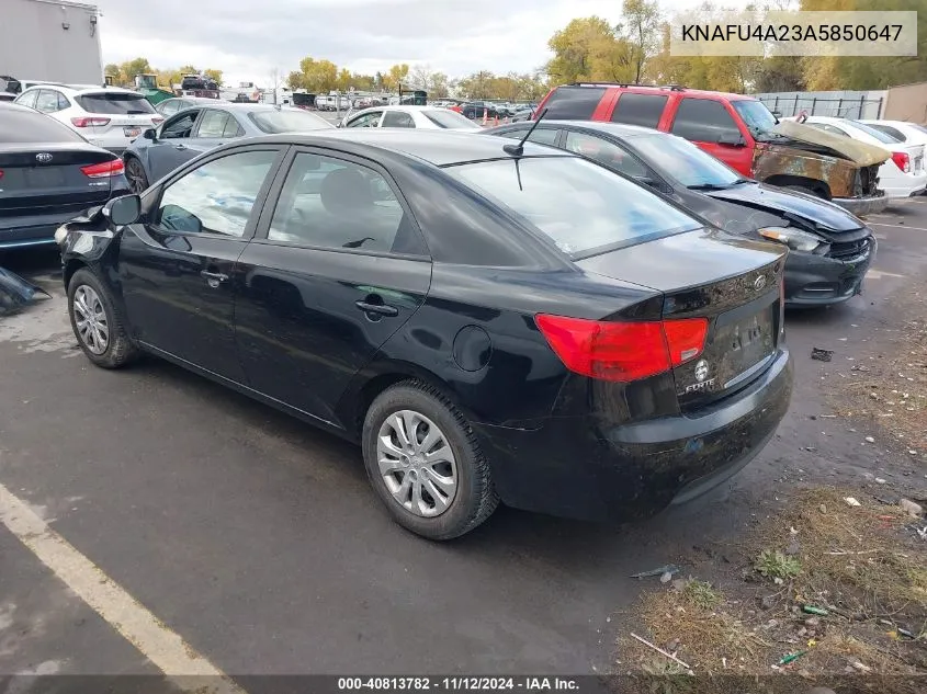 2010 Kia Forte Ex VIN: KNAFU4A23A5850647 Lot: 40813782