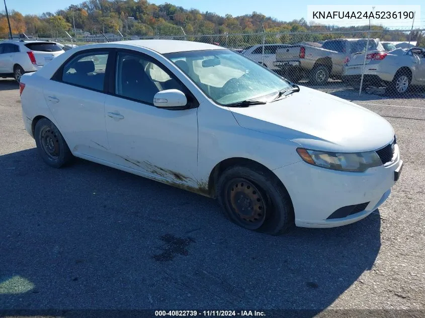 2010 Kia Forte Ex VIN: KNAFU4A24A5236190 Lot: 40822739