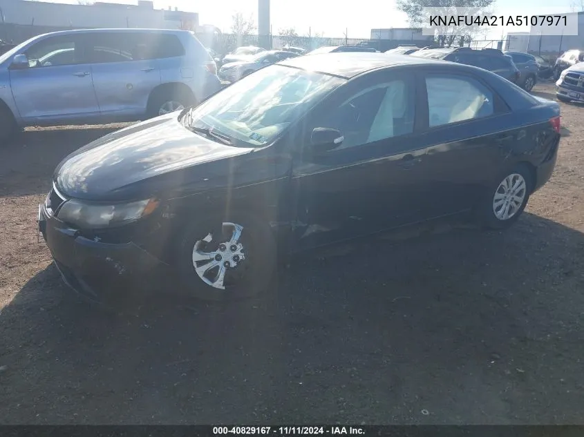 2010 Kia Forte Ex VIN: KNAFU4A21A5107971 Lot: 40829167