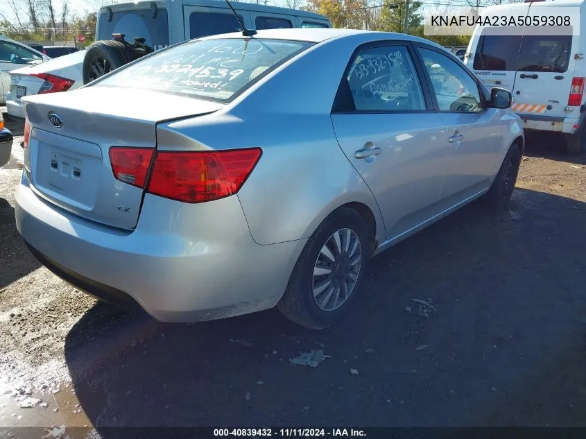 2010 Kia Forte Ex VIN: KNAFU4A23A5059308 Lot: 40839432