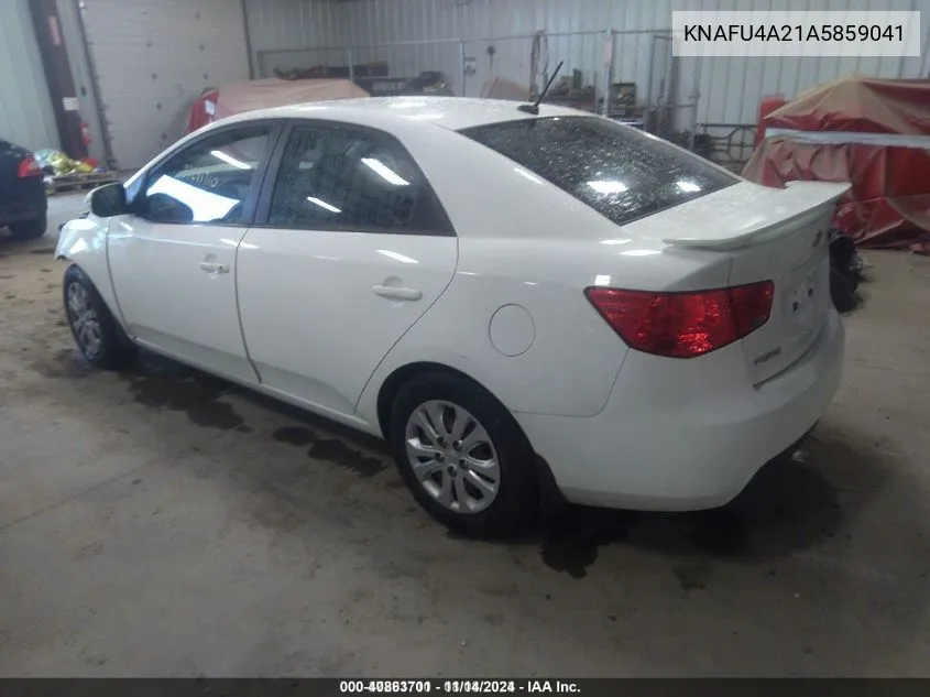 2010 Kia Forte Ex VIN: KNAFU4A21A5859041 Lot: 40863701