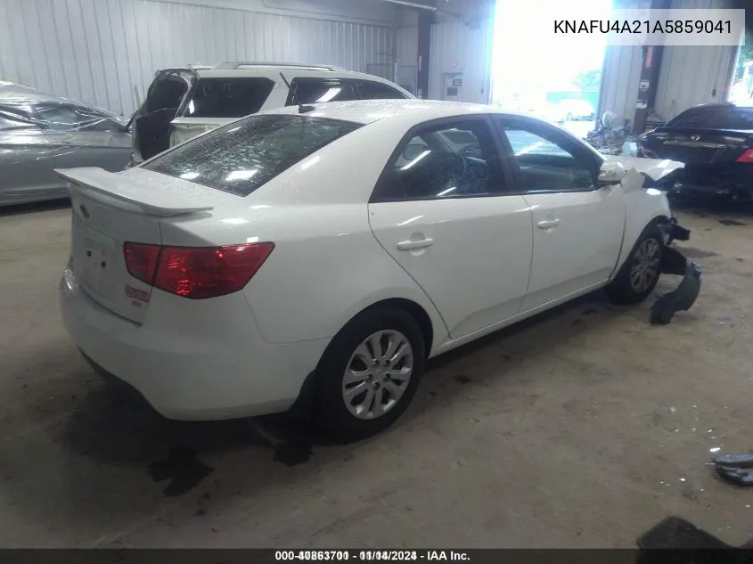 2010 Kia Forte Ex VIN: KNAFU4A21A5859041 Lot: 40863701