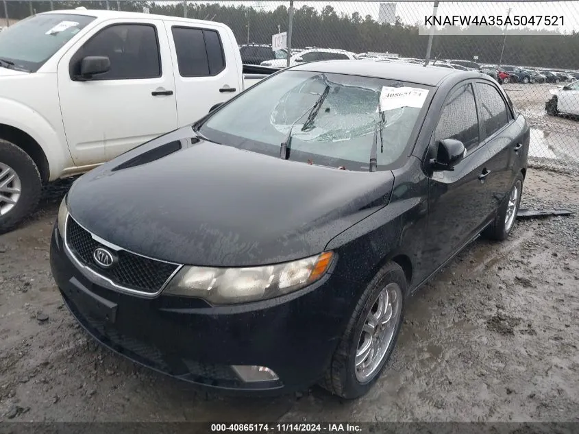 2010 Kia Forte Sx VIN: KNAFW4A35A5047521 Lot: 40865174