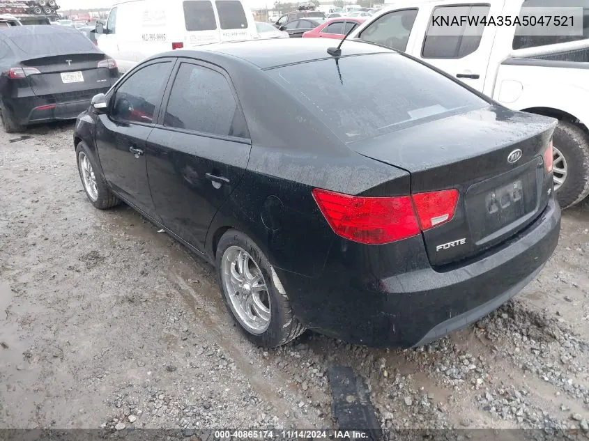 2010 Kia Forte Sx VIN: KNAFW4A35A5047521 Lot: 40865174