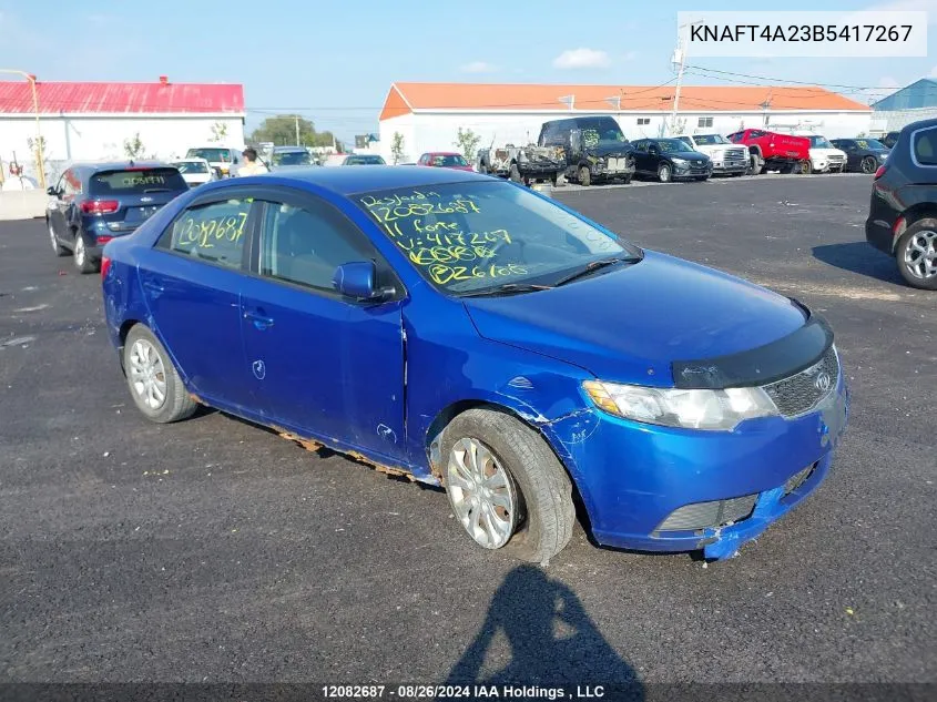 2011 Kia Forte Lx VIN: KNAFT4A23B5417267 Lot: 12082687