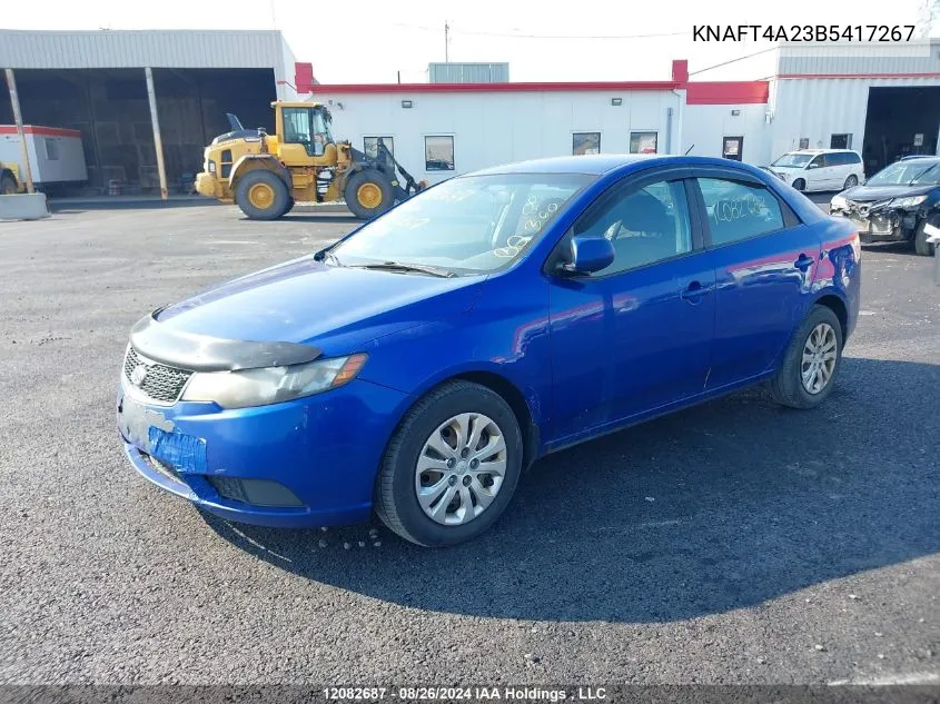 2011 Kia Forte Lx VIN: KNAFT4A23B5417267 Lot: 12082687