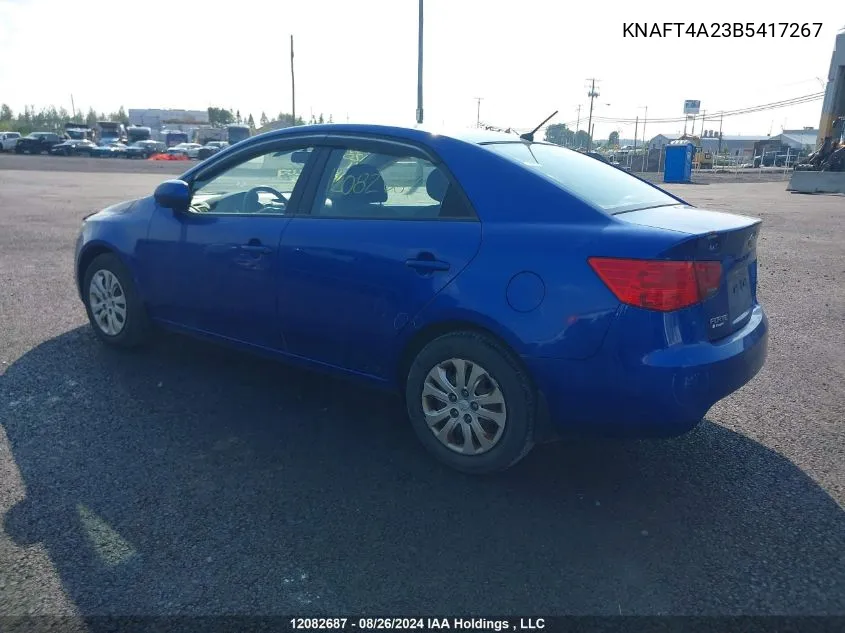 2011 Kia Forte Lx VIN: KNAFT4A23B5417267 Lot: 12082687