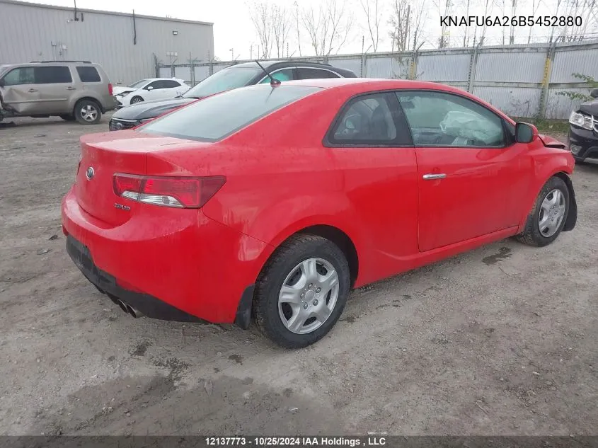 2011 Kia Forte Koup VIN: KNAFU6A26B5452880 Lot: 12137773