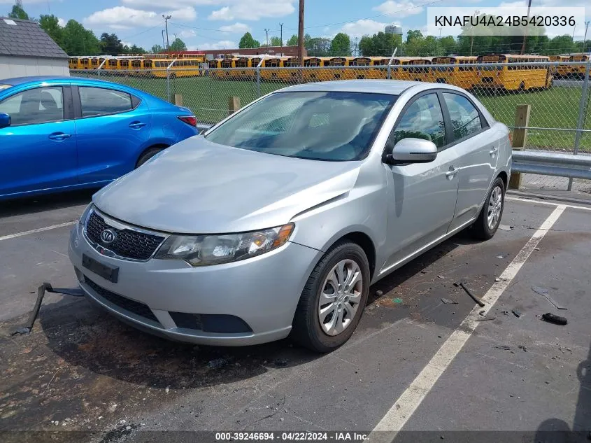 2011 Kia Forte Ex VIN: KNAFU4A24B5420336 Lot: 39246694