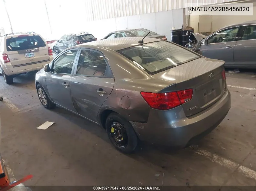 2011 Kia Forte Ex VIN: KNAFU4A22B5456820 Lot: 39717547