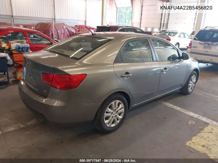 2011 Kia Forte Ex VIN: KNAFU4A22B5456820 Lot: 39717547