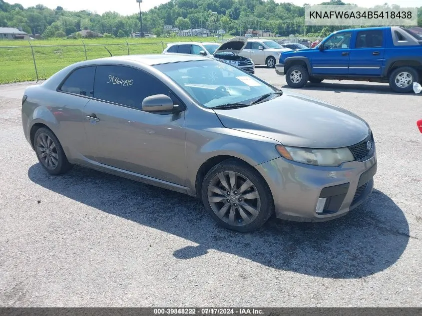 2011 Kia Forte Koup Sx VIN: KNAFW6A34B5418438 Lot: 39848222