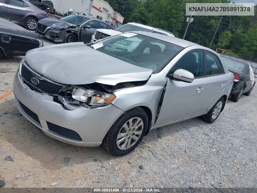 2011 Kia Forte Ex VIN: KNAFU4A27B5891378 Lot: 39931496