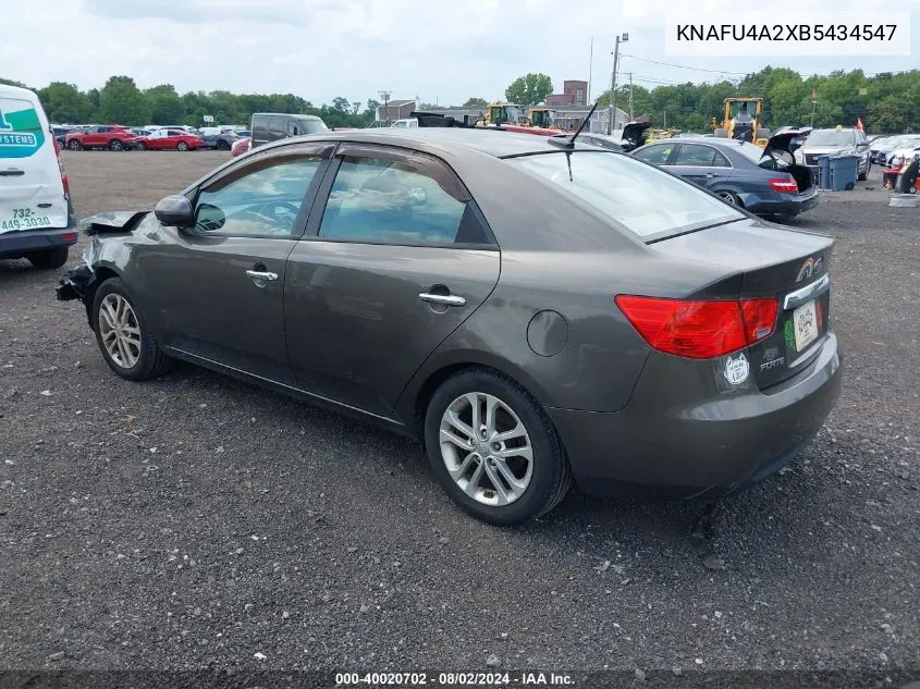 2011 Kia Forte Ex VIN: KNAFU4A2XB5434547 Lot: 40020702