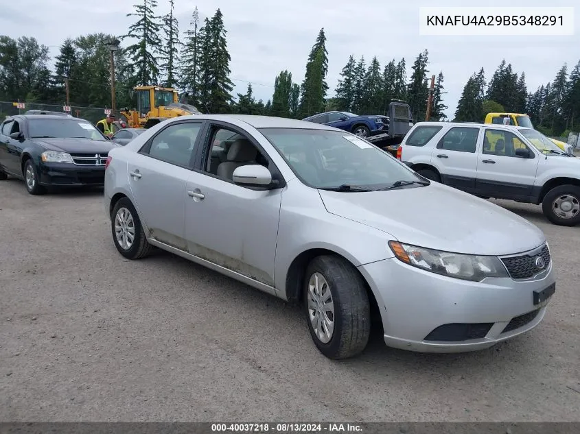 KNAFU4A29B5348291 2011 Kia Forte Ex