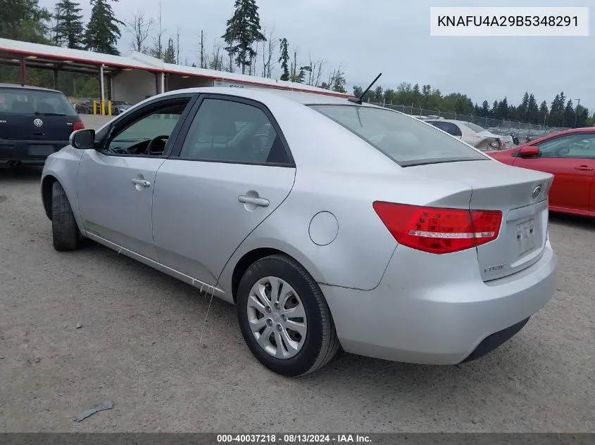 KNAFU4A29B5348291 2011 Kia Forte Ex