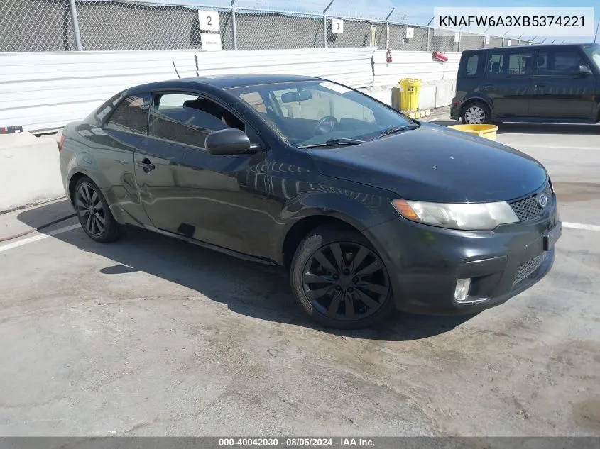 KNAFW6A3XB5374221 2011 Kia Forte Koup Sx