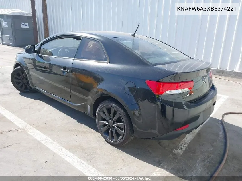 KNAFW6A3XB5374221 2011 Kia Forte Koup Sx