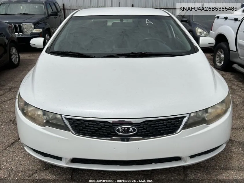 2011 Kia Forte Ex VIN: KNAFU4A26B5385489 Lot: 40101200