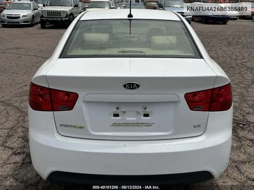 KNAFU4A26B5385489 2011 Kia Forte Ex