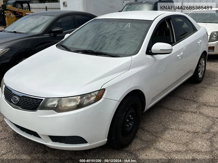 2011 Kia Forte Ex VIN: KNAFU4A26B5385489 Lot: 40101200