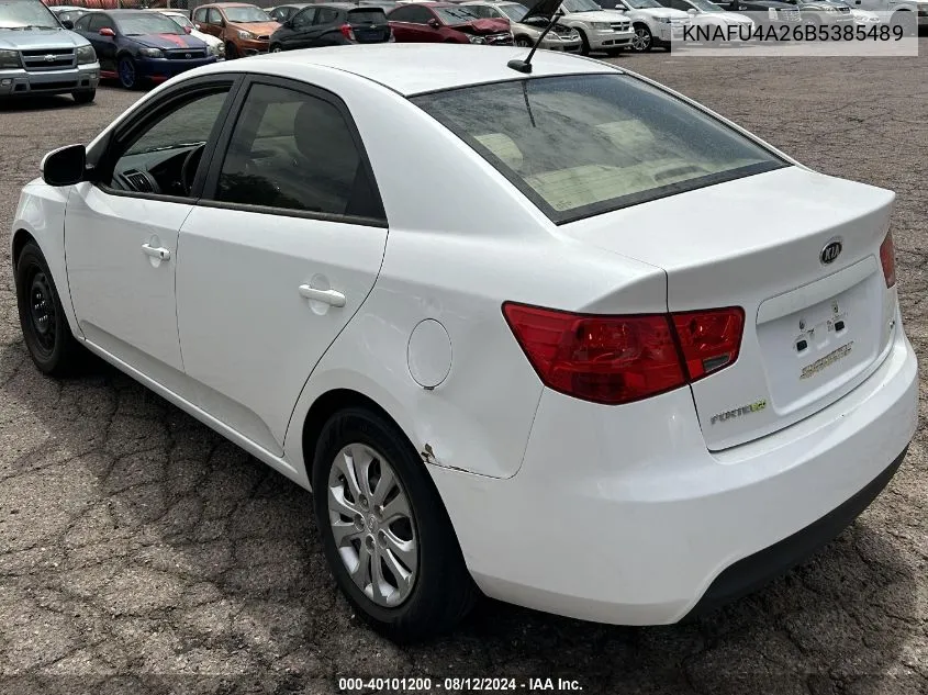 2011 Kia Forte Ex VIN: KNAFU4A26B5385489 Lot: 40101200