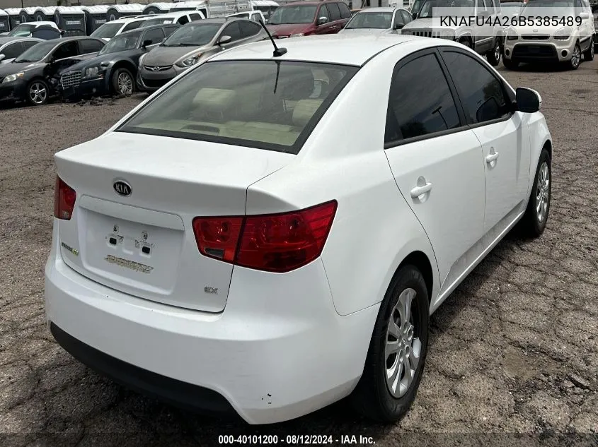 KNAFU4A26B5385489 2011 Kia Forte Ex