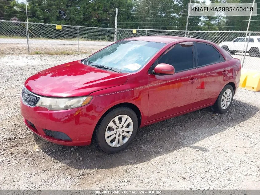 2011 Kia Forte Ex VIN: KNAFU4A28B5460418 Lot: 40126946