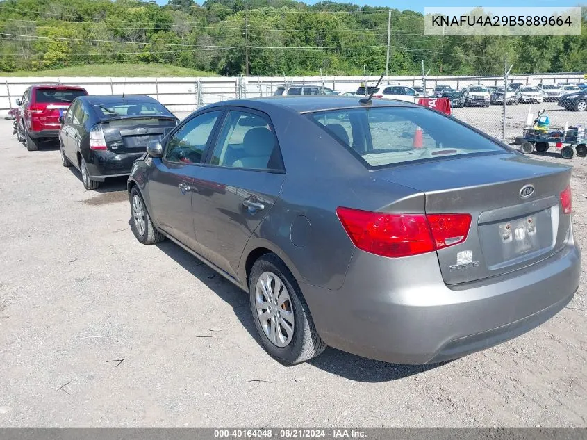 2011 Kia Forte Ex VIN: KNAFU4A29B5889664 Lot: 40164048