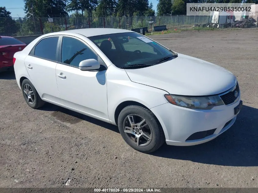 2011 Kia Forte Ex VIN: KNAFU4A29B5350042 Lot: 40178026