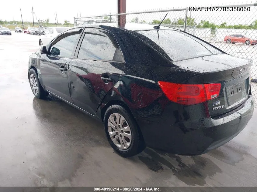 KNAFU4A27B5358060 2011 Kia Forte Ex