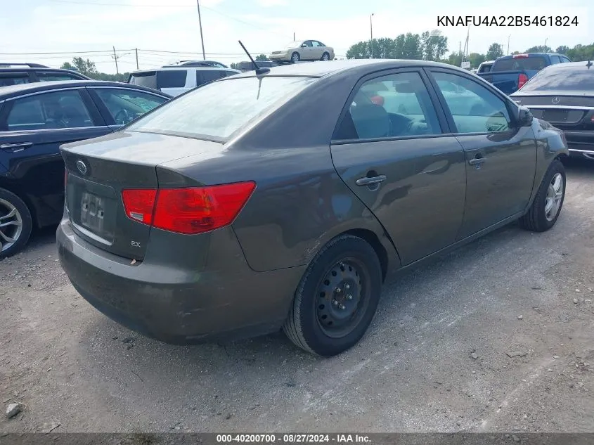 2011 Kia Forte Ex VIN: KNAFU4A22B5461824 Lot: 40200700