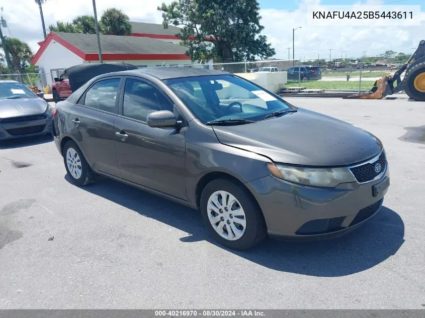 2011 Kia Forte Ex VIN: KNAFU4A25B5443611 Lot: 40216970