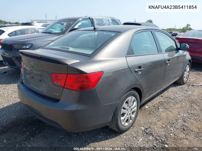 KNAFU4A23B5411854 2011 Kia Forte Ex