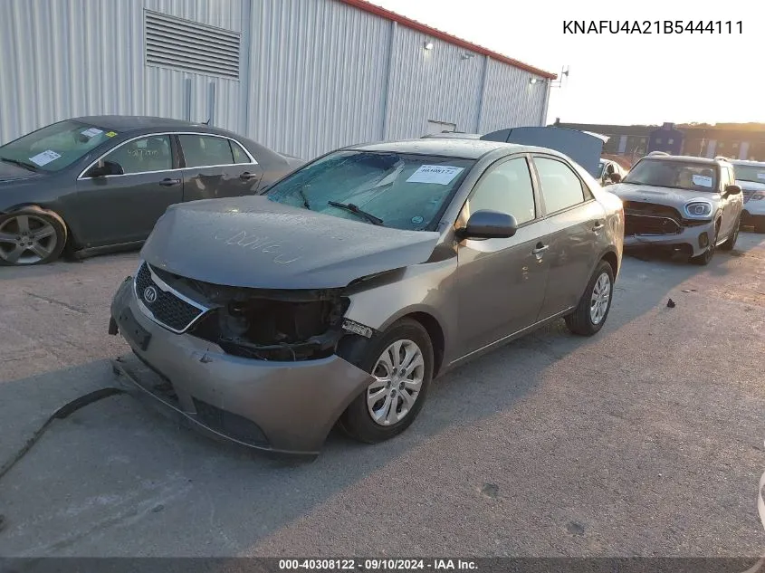 KNAFU4A21B5444111 2011 Kia Forte Ex