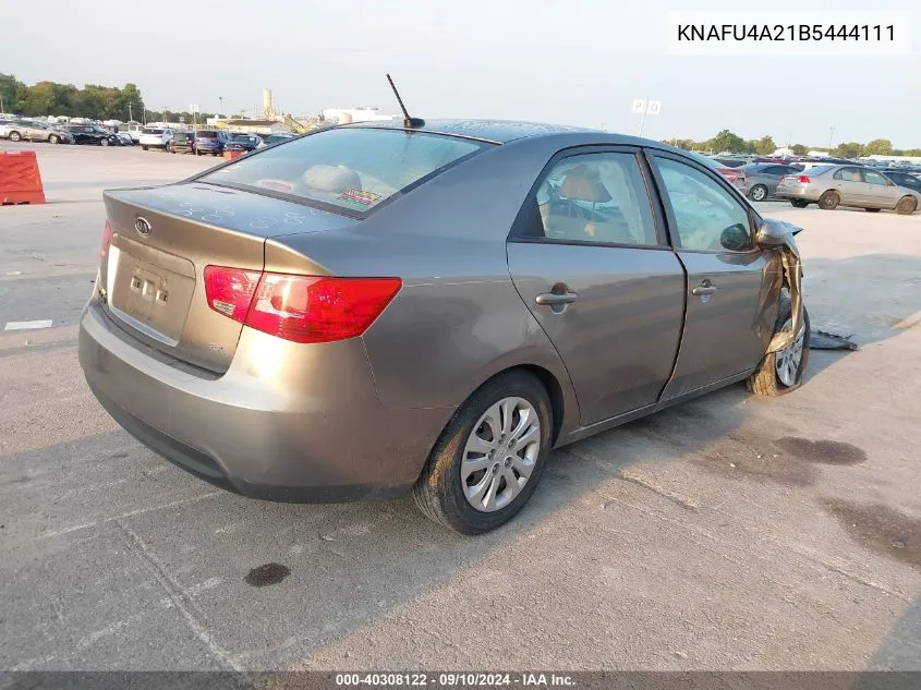 KNAFU4A21B5444111 2011 Kia Forte Ex