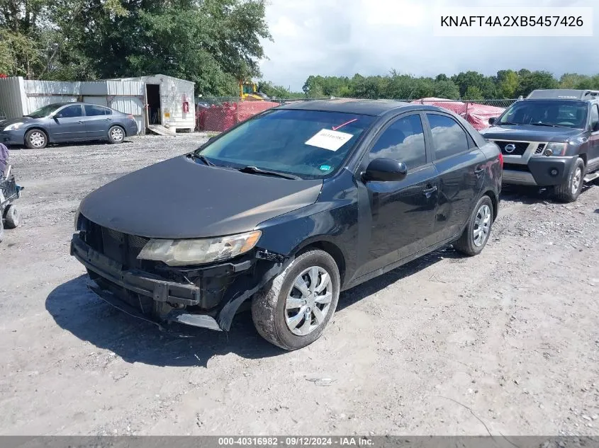 2011 Kia Forte Lx VIN: KNAFT4A2XB5457426 Lot: 40316982