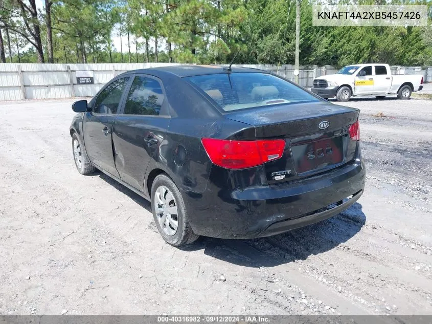 2011 Kia Forte Lx VIN: KNAFT4A2XB5457426 Lot: 40316982