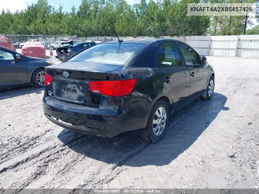 2011 Kia Forte Lx VIN: KNAFT4A2XB5457426 Lot: 40316982