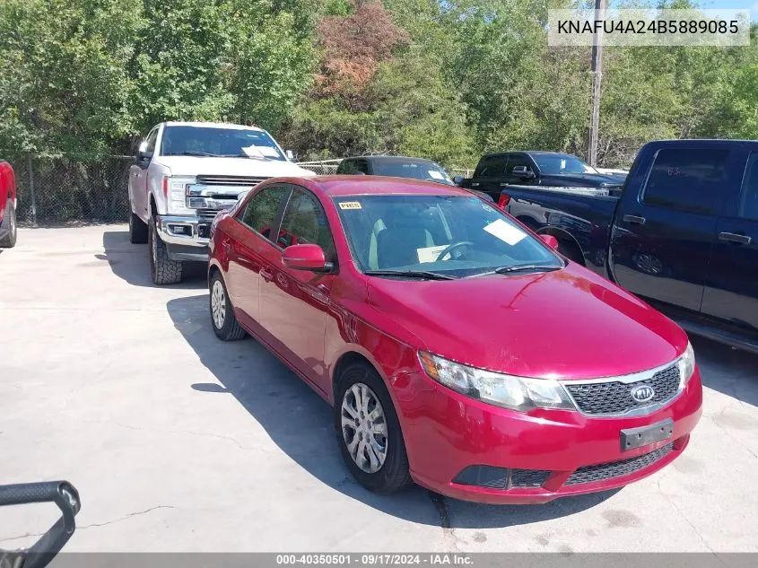 2011 Kia Forte Ex VIN: KNAFU4A24B5889085 Lot: 40350501