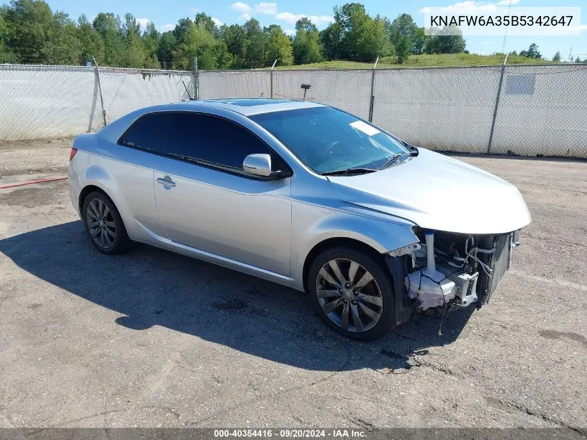 KNAFW6A35B5342647 2011 Kia Forte Koup Sx