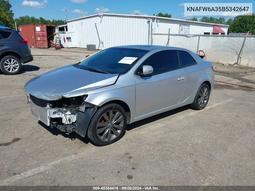 KNAFW6A35B5342647 2011 Kia Forte Koup Sx