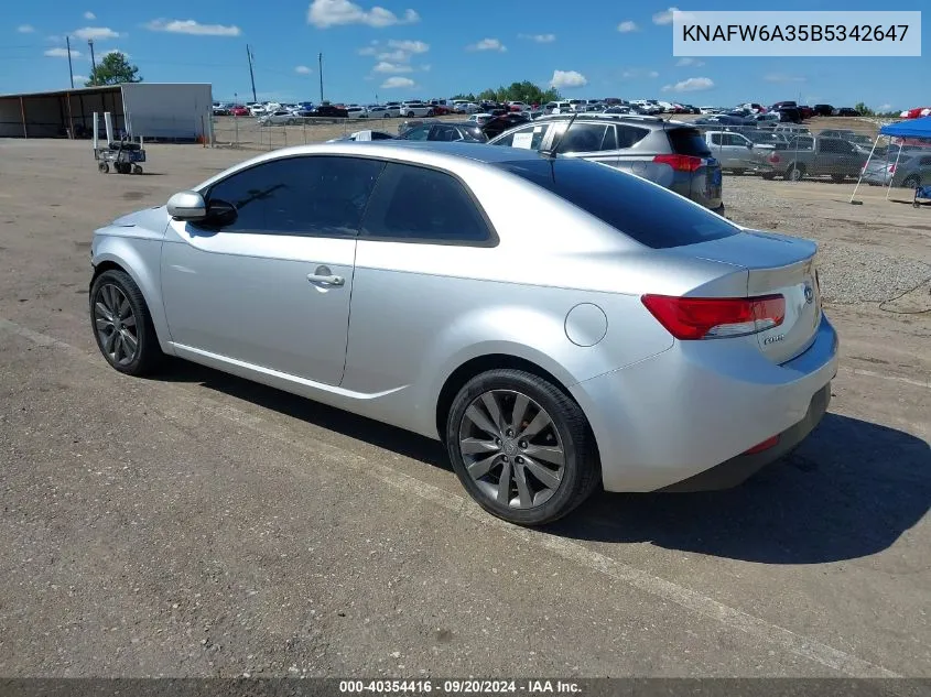 KNAFW6A35B5342647 2011 Kia Forte Koup Sx