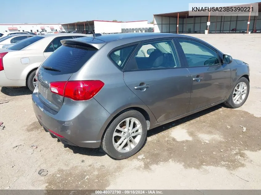 2011 Kia Forte Ex VIN: KNAFU5A23B5390221 Lot: 40372790