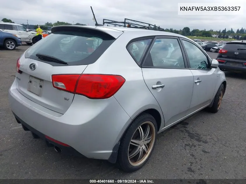 KNAFW5A3XB5363357 2011 Kia Forte Sx